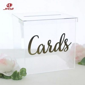 acrylic wedding card box