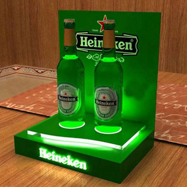 acrylic wine bottle display stand