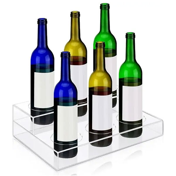 acrylic wine display bottle holder