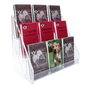 clear acrylic book display stand