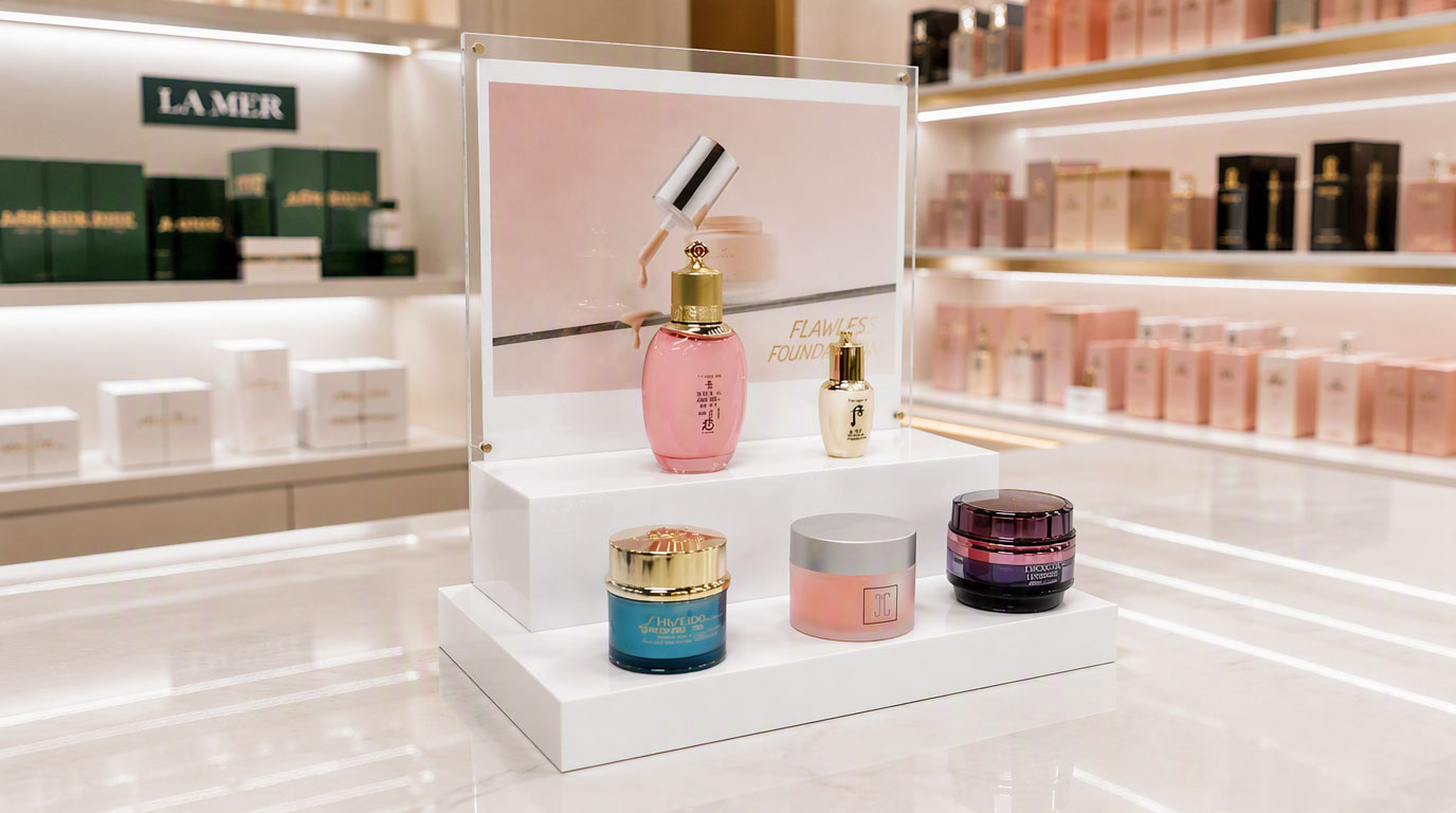 custom acrylic cosmetic displays