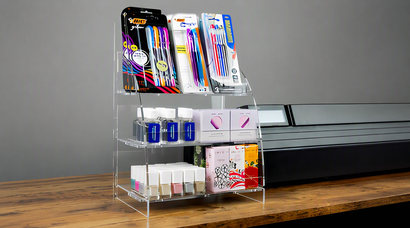 custom acrylic counter display