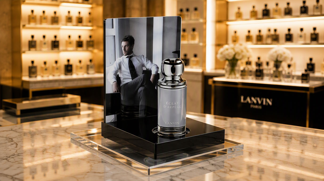 custom acrylic perfume display