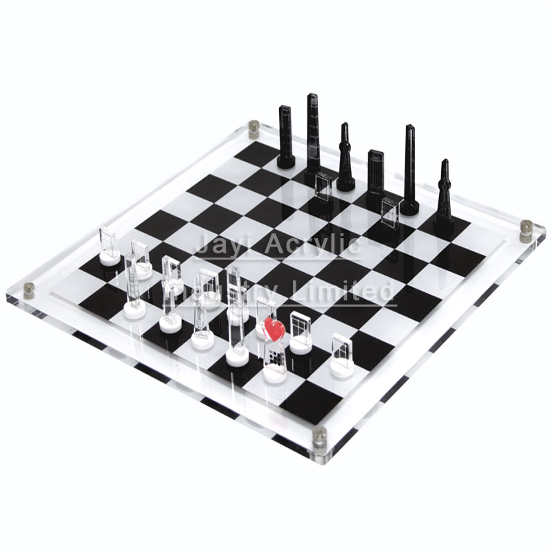 laser cut acrylic chess set