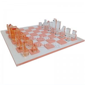 lucite chess set