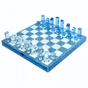luxury acrylic chess set