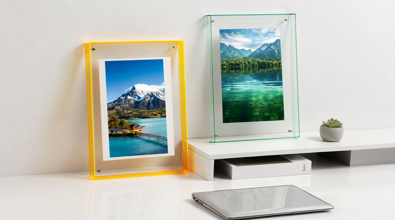 magnetic acrylic photo frames