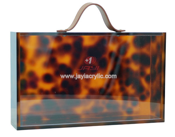 tortoise acrylic mahjong box